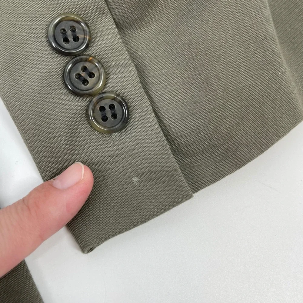 Brooks Brothers Stretch Men's 41R Blazer Sport Coat Khaki Olive 2 Button Classic